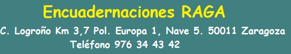 Encuadernaciones RAGA - Zaragoza